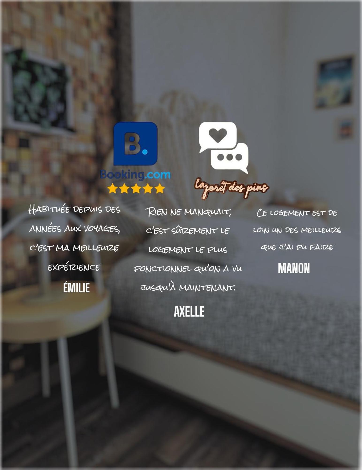 La Foret Des Pins - Free Check-In - Wifi - Parking Prive - Netflix - Draps & Serviettes Inclus Лабенн Экстерьер фото
